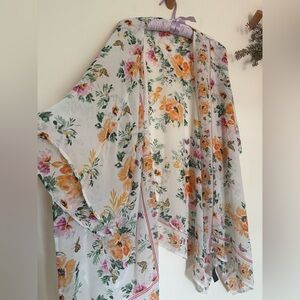 Torrid floral coverup kimono plus size jacket 3X 4x